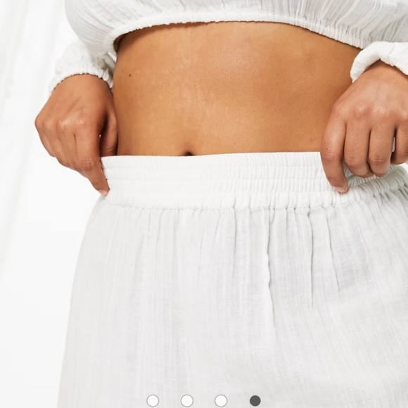 SZ 20 FLOWY WHITE BEACH PANTS - Picture 4 of 6